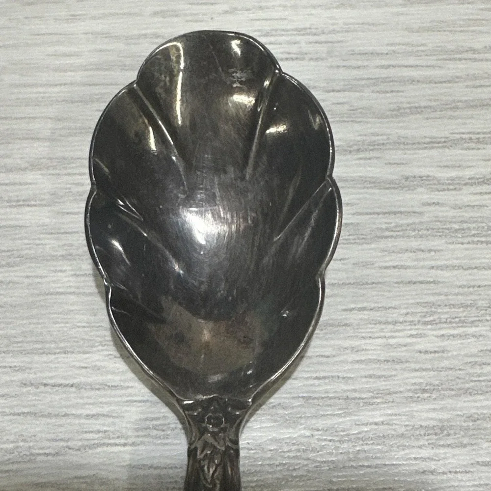 International Deep Silver Sugar Spoon 5 1/2
